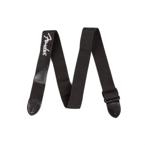 Fender® Black Polyester Logo Straps