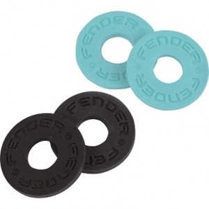 Fender Strap Blocks 4 Pack(Black and Daphne Blue)