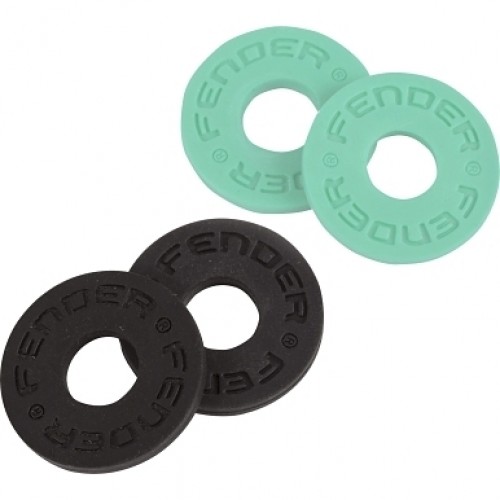 Fender Strap Blocks 4 Pack(Black and Surf Green)