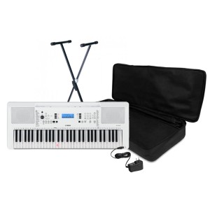 Bundle - Yamaha EZ-300 61-key Portable Arranger With Stand, Case and Adapter