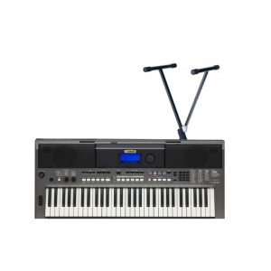 Bundle - Yamaha  PSR-I400 61-key Portable Keyboard With Thomsun DF029 Keyboard Stand