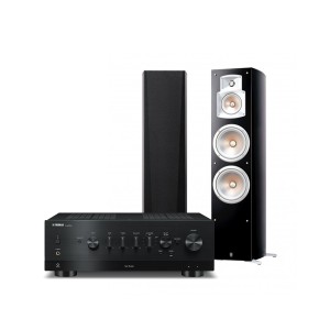 Combo - Yamaha R-N800A Network Receiver - Black With Yamaha NS-777 (Pair)
