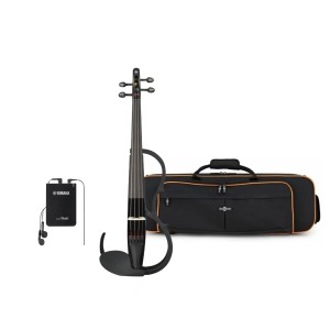 Yamaha YSV104 Silent Violin With Thomsun AF15B12 Violin Case - Black