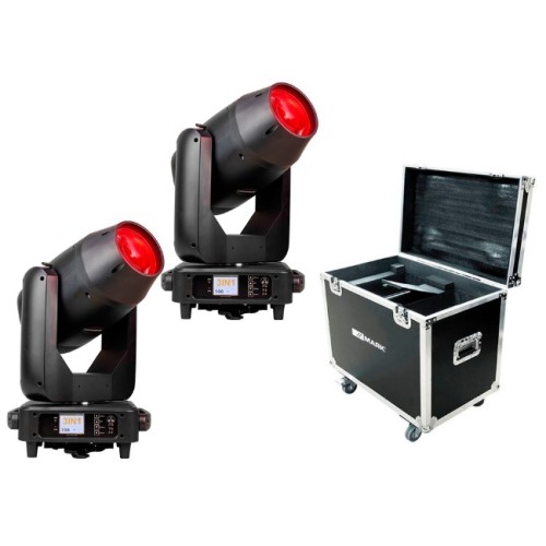 MARK BSWCMYLED400 Twin Pack with Flightcase
