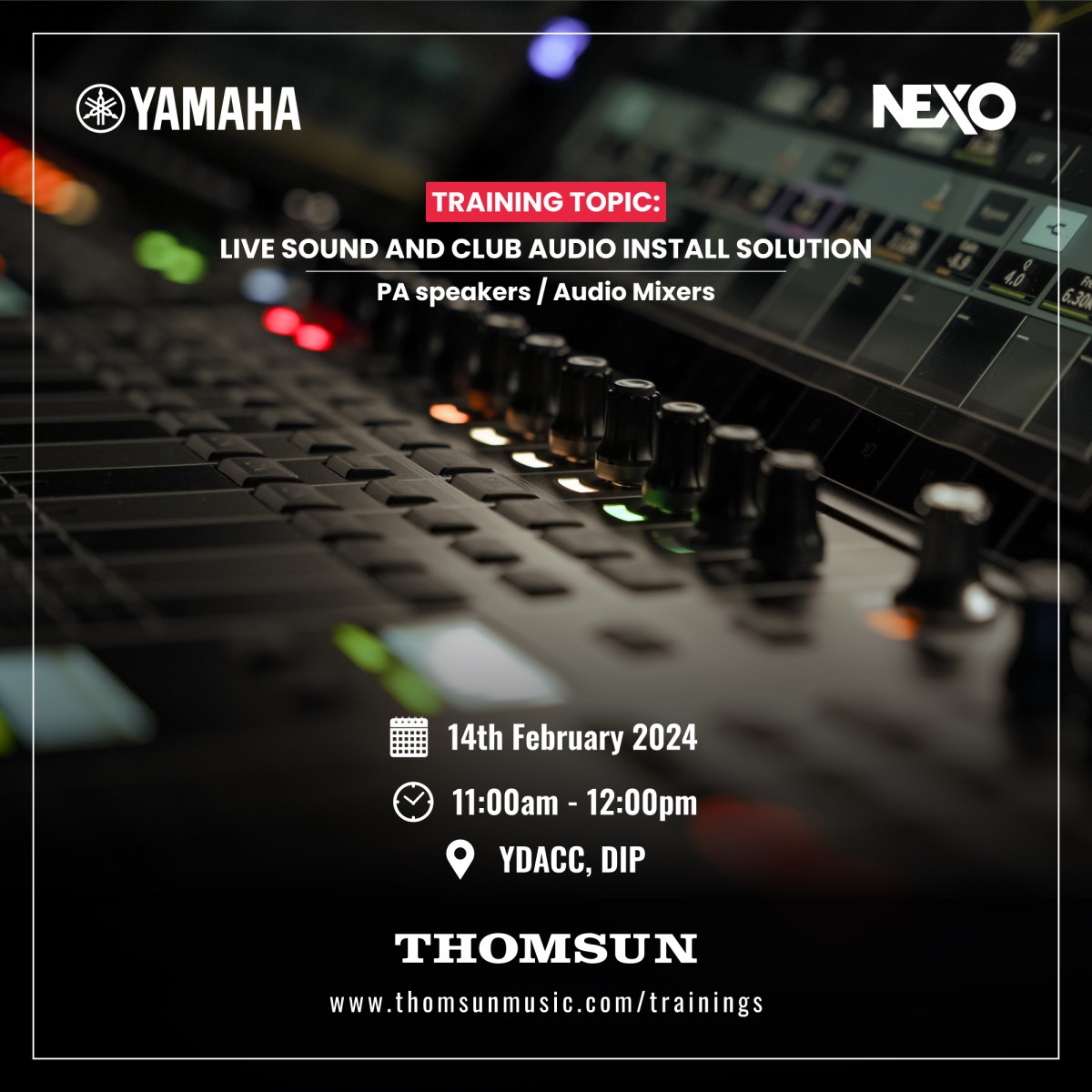 Training on Yamaha Live Sound and Club Audio Install Solution
