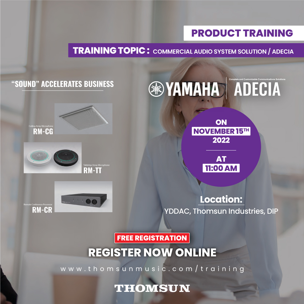 Product Training on Commercial Audio Solution / ADECIA