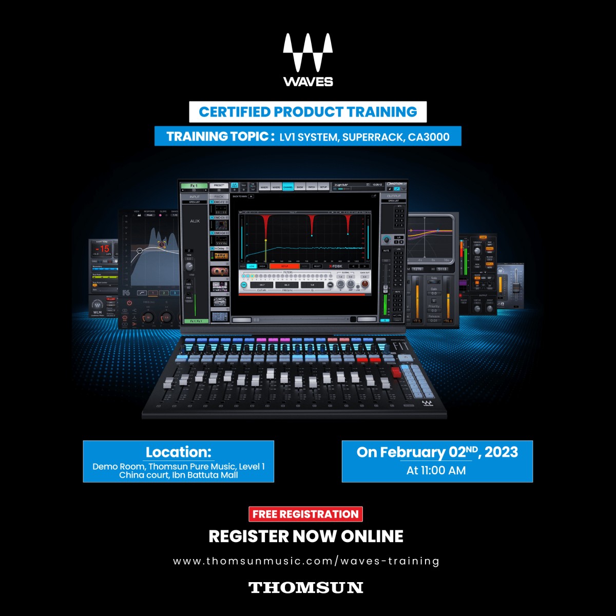 Certified Product Training on Waves LV1 System, Superrack, CA3000
