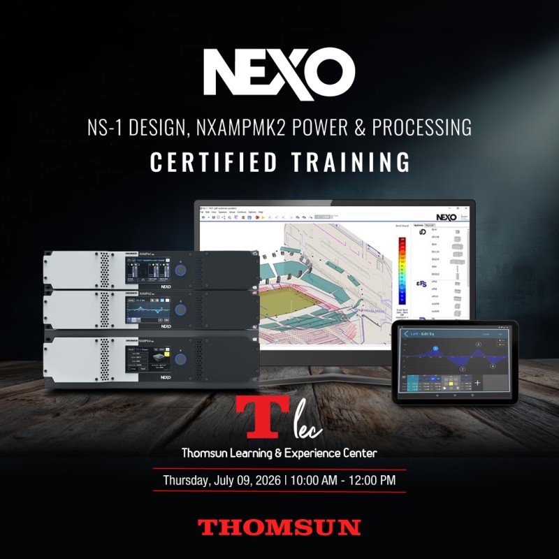 NEXO Certified Training – NS-1 Design & NXAMPMK2 Power & Processing