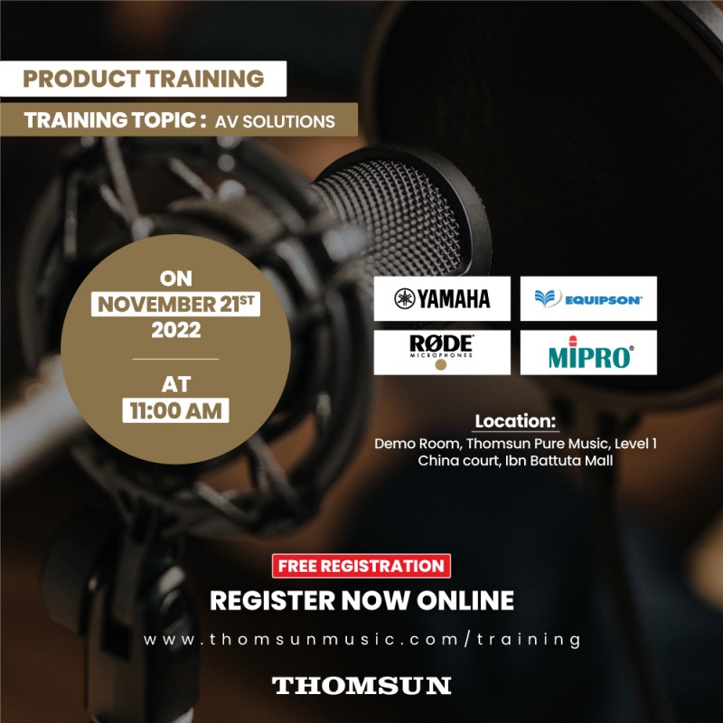 Product Training on Thomsun Recording Studio Solutions
