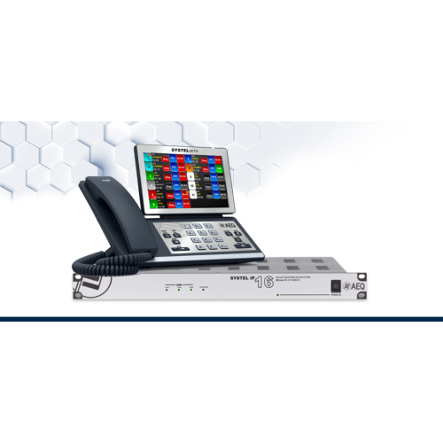 AEQ Systel Set Systel IP Control Terminal with IP Phone and Touch Screen
