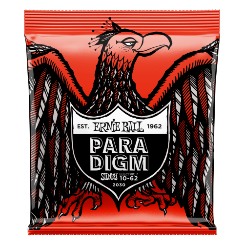 Ernie Ball P02030 Skinny Top Heavy Bottom Slinky Paradigm 7-String Electric Guitar Strings 10-62 Gauge