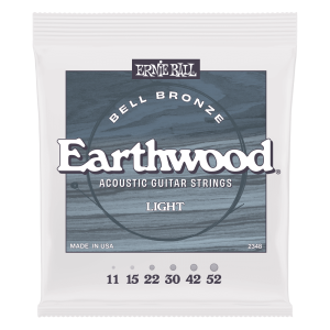 Ernie Ball P02348 Light Earthwood Bell Bronze Acoustic Guitar Strings 11-52