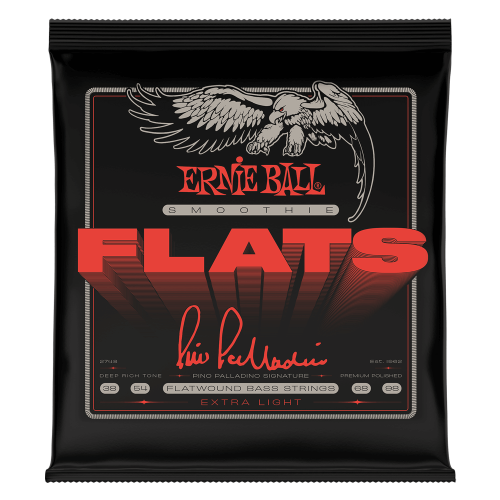 Ernie Ball P02748 Extra Light Pino Palladino Smoothie Flats Electric Bass Strings 38-98 Gauge