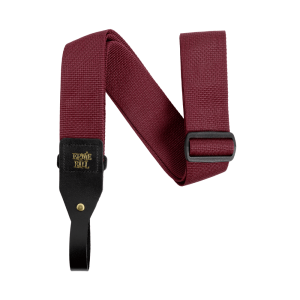 Ernie Ball P05367 Acoustic Guitar Strap - Burgundy
