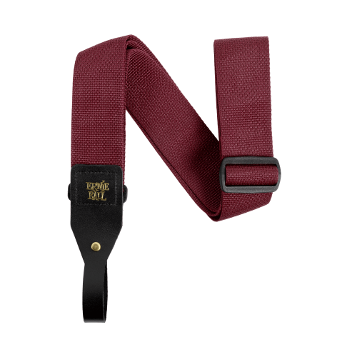 Ernie Ball P05367 Acoustic Guitar Strap - Burgundy