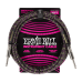 Ernie Ball P06427 Braided Instrument Cable Straight/Straight 10ft - Purple Python
