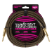 Ernie Ball P06432 Braided Instrument Cable Straight/Straight 18ft - Pay Dirt