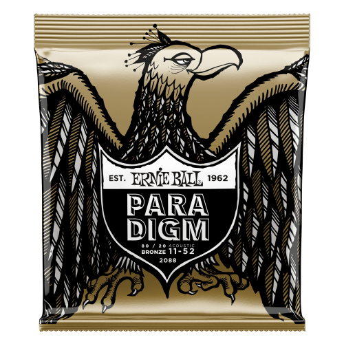 Ernie Ball Paradigm Light 80/20 Bronze Acoustic Guitar Strings - 11-52 Gauge