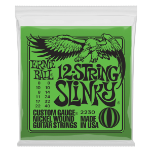 Ernie Ball - P02230 Slinky 12-String Nickel Wound Electric Guitar Strings - 8-40 Gauge