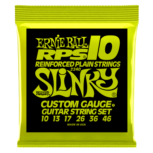 Ernie Ball P02240 - Regular Slinky RPS Nickel Wound Electric Guitar Strings - 10-46 Gauge