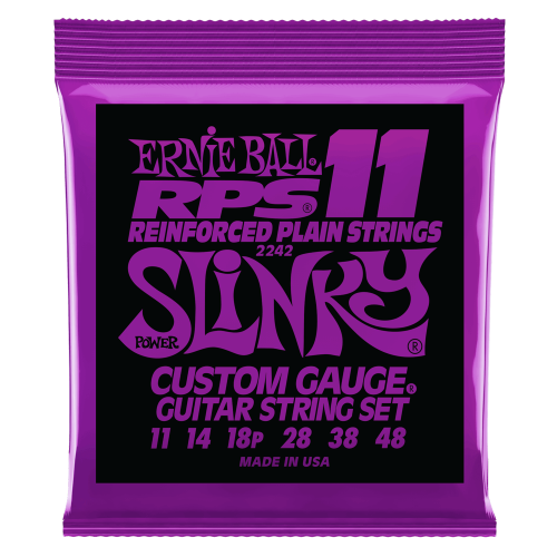 Ernie Ball - P02242 Power Slinky RPS Nickel Wound Electric Guitar Strings - 11-48 Gauge