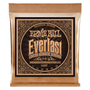 Ernie Ball Everlast Light Coated Phosphor Bronze Acoustic Guitar Strings - 11-52 Gauge