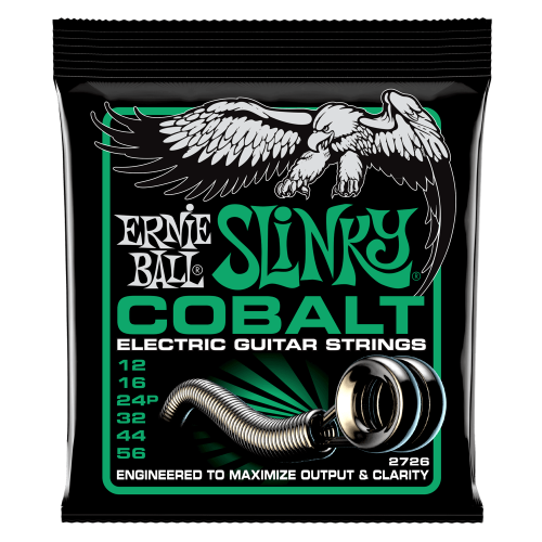 Ernie Ball Not Even Slinky Cobalt Electric Guitar Strings - 12-56 Gauge - P02726