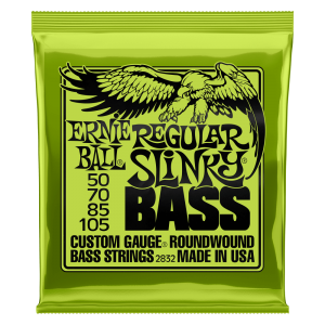 Ernie Ball Regular Slinky Nickel Wound Electric Bass Strings - 50-105 Gauge - P02832