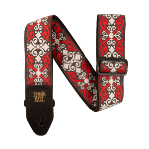 Ernie Ball Red Trellis Jacquard Strap - P04695