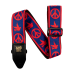Ernie Ball Red and Blue Peace Love Dove Jacquard Strap - P04698