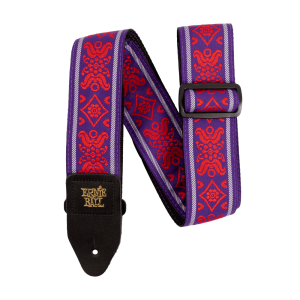 Ernie Ball Royal Flush Red Jacquard Strap - P05330