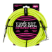 Ernie Ball P06080 10' Braided Straight / Angle Instrument Cable Neon - Yellow