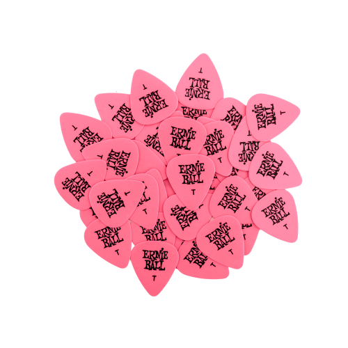 Ernie Ball Thin Pink Cellulose Picks, bag of 144  