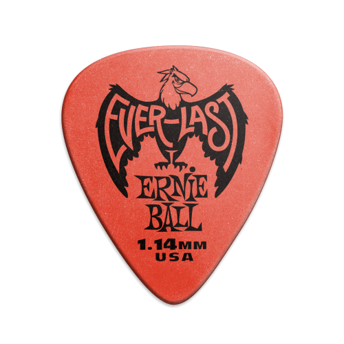 Ernie Ball P09194 1.14mm Red Everlast Picks 12-pack  