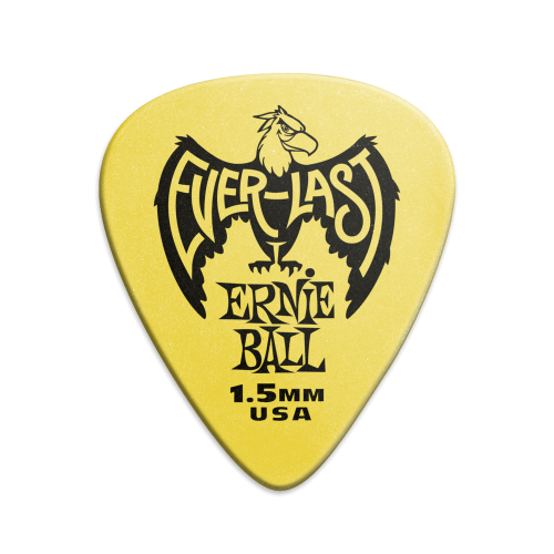 Ernie Ball P09195 1.5mm Yellow Everlast Picks 12-pack  