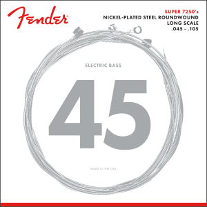 Fender 0737250406 7250 Nickel Plated Steel Bass Strings