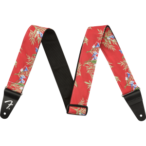 Fender 0990719009 Hawaiian Red Floral strap