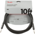 Fender 0990820024 Professional Series Instrument Cable, 10" Straight/Straight - Black