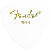 Fender 1980346780 Classic Celluloid Picks, 346 Shape, White, Thin (12)