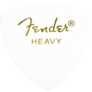 Fender 1980346980 Classic Celluloid Picks, 346 Shape, White, Heavy (12)