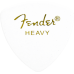 Fender 1980346980 Classic Celluloid Picks, 346 Shape, White, Heavy (12)
