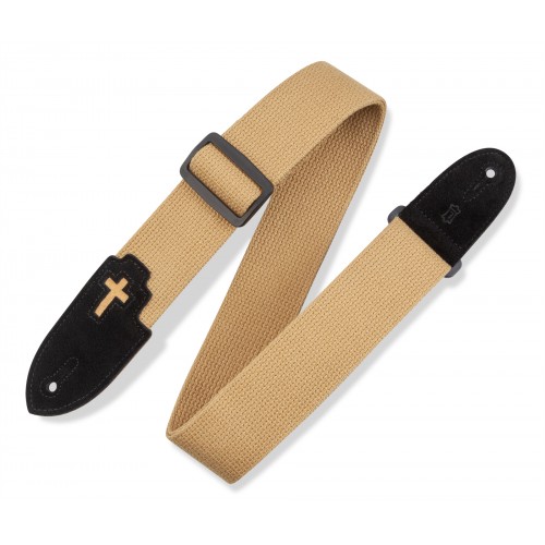 Levy's Cross Inlay - Tan Guitar Strap – MC8C-TAN