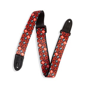 Levy's MPJR-002 Speciality Series Skull and Crossbones Red