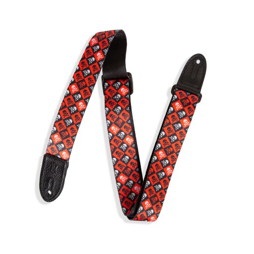Levy's MPJR-002 Speciality Series Skull and Crossbones Red