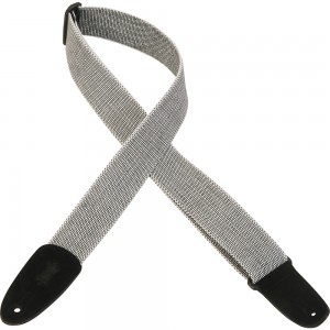 Levy's 2" Tweed Guitar Strap With Suede Leather, white - MT8-WHT