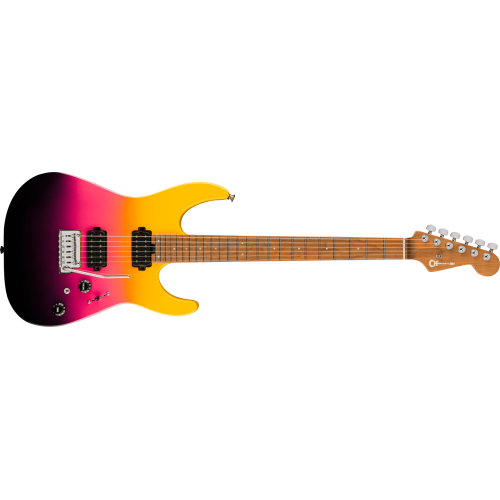 Charvel 2962411500 Pro-Mod DK24 HH 2PT CM, Caramelized Maple Fingerboard - Malibu Sunset