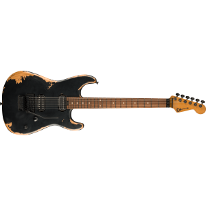 Charvel 2965201303 Pro-Mod Relic San Dimas Style 1 HH FR PF Electric Guitar - Weathered Black