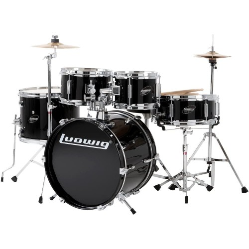 Ludwig LJR1061DIR 5-Piece Junior Drum Kit  - Black