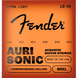 Fender 0730060402 AuriSonic 60XL Acoustic Guitar Strings, Phosphor Bronze, Gauges .010-.048
