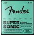 Fender 0730250403 SuperSonic 250L Guitar Strings, Nickel-Plated Steel, Ball End, Gauges .009-.042